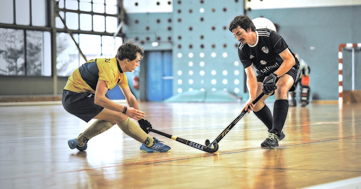 indoor hockey match