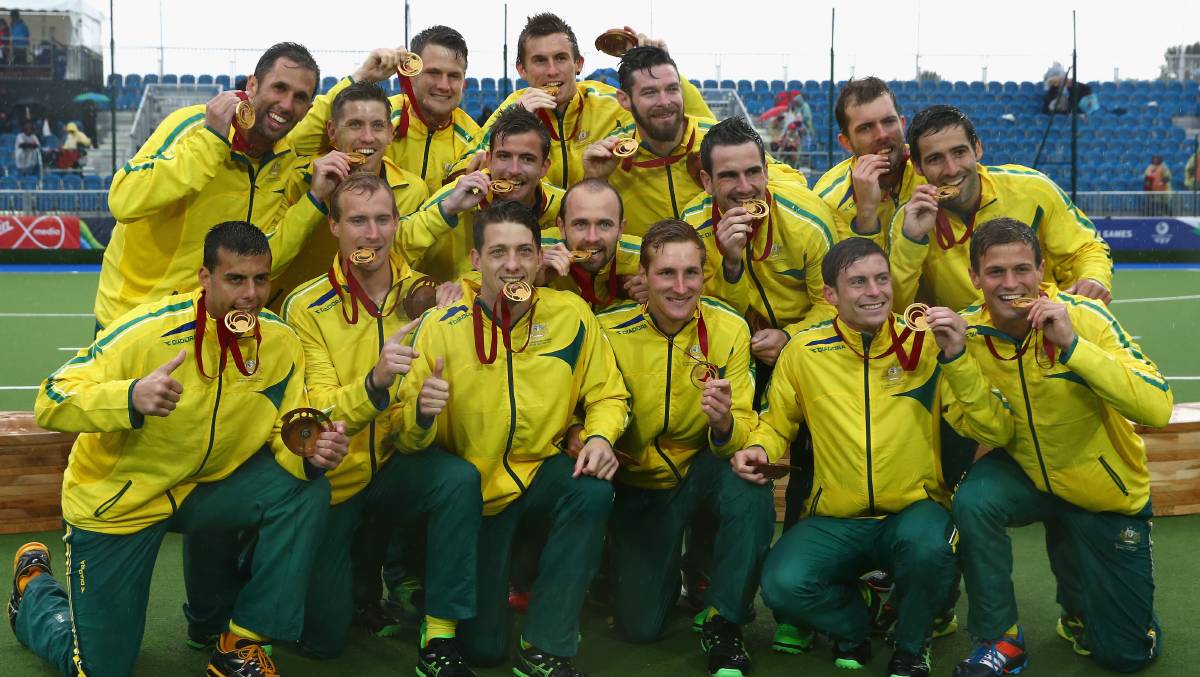 The Kookaburras biting gold medals, not Olympic ones though...